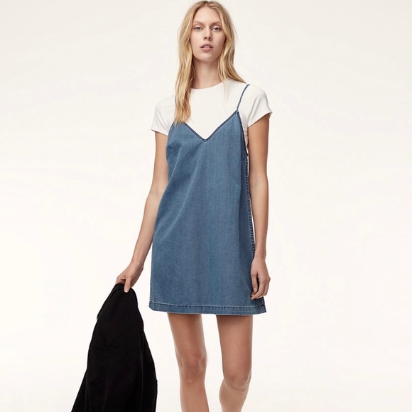 aritzia denim dress